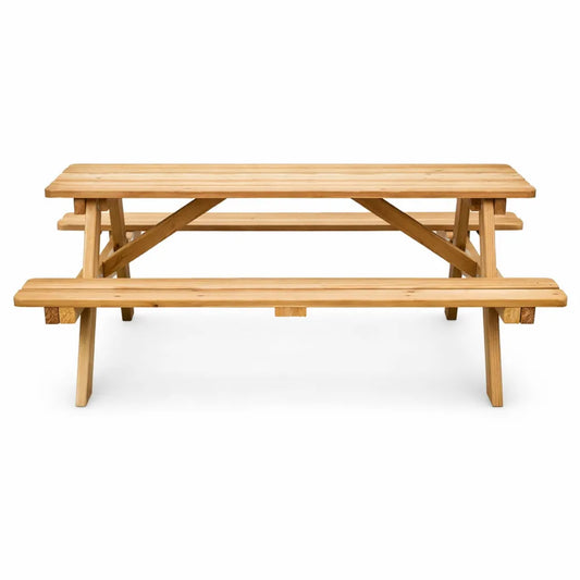 Table de jardin pour enfants en bois avec bancs