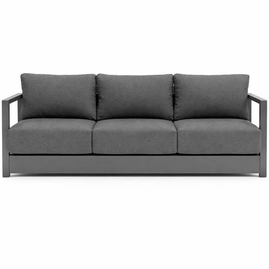 Canapé d'extérieur moderne graphite et gris